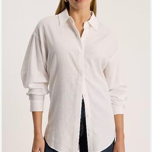 Express Portofino Boyfriend Button-Up Shirt